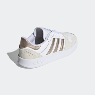 阿迪达斯官网 adidas BREAKNET PLUS 女鞋运动鞋FY9655 白色/米黄/香槟色 38.5(235mm)