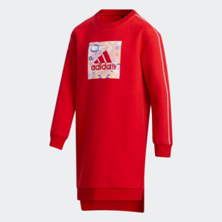 阿迪达斯官网 adidas YG CNY DRESS SE 新年款大童装训练运动套装GP0554 浅猩红/黑色 152CM