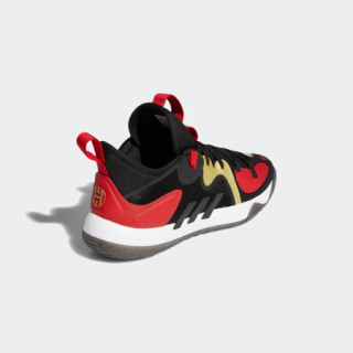 阿迪达斯官网 adidas Harden Stepback 2 男鞋低帮篮球运动鞋FZ1386 黑色/红色/棕黄色 47(290mm)