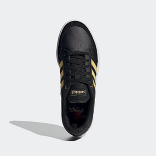 阿迪达斯官网 adidas BREAKNET 男鞋运动鞋FZ3269 黑色/金色 42.5(265mm)