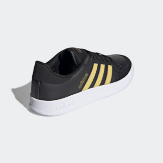 阿迪达斯官网 adidas BREAKNET 男鞋运动鞋FZ3269 黑色/金色 42.5(265mm)