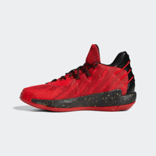阿迪达斯官网 adidas Dame 7 GCA 男鞋低帮篮球运动鞋FY3442 暗夜红/红色/金色 40(245mm)
