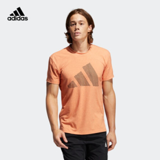 阿迪达斯官网 adidas Three-Bar Tee 男装训练运动短袖T恤GT7248 卡其棕 A/2XL(185/108A)