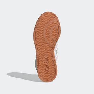 阿迪达斯官网 adidas neo HOOPS 2.0 MID 女鞋休闲运动鞋FY6020 白/粉/灰 39(240mm)