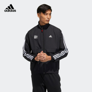 阿迪达斯官网 adidas CNY JKT SOUTH 新年款男装训练运动夹克外套GP1823 黑色/黑色/白 A/XS(170/88A)