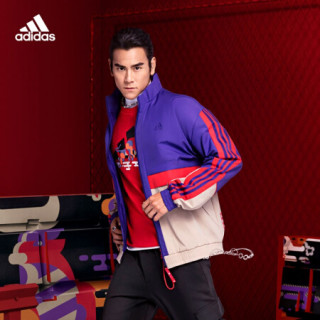 阿迪达斯官网 adidas CNY GFX T 新年款彭于晏同款男装训练运动短袖T恤GP1836 浅猩红 A/XS(170/88A)