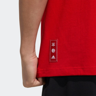 阿迪达斯官网 adidas CNY GFX T 新年款彭于晏同款男装训练运动短袖T恤GP1836 浅猩红 A/XS(170/88A)