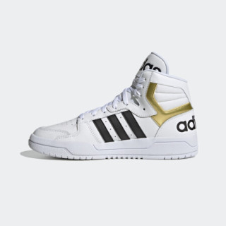 阿迪达斯官网 adidas neo ENTRAP MID 男鞋中帮休闲运动鞋FY4284 白/金/黑 46(285mm)