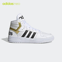 阿迪达斯官网 adidas neo ENTRAP MID 男鞋中帮休闲运动鞋FY4284 白/金/黑 41(255mm)