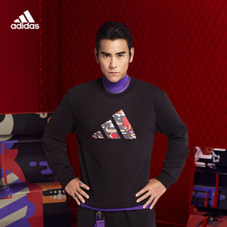 阿迪达斯官网 adidas CNY GFX SWT 新年款男装训练运动卫衣GP1837 黑色 A/2XL(185/108A)