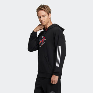 阿迪达斯官网 adidas CNY GFX  HS 新年款男装训练运动卫衣GP1839 黑色 A/M(175/96A)