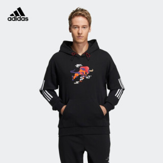 阿迪达斯官网 adidas CNY GFX HS 新年款男装训练运动卫衣GP1839 黑色 A/M(175/96A)