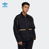 阿迪达斯官网adidas 三叶草 新年款王嘉尔同款男装冬季运动棉服GP1871 黑色/黑色 XL(参考身高:188~192CM)