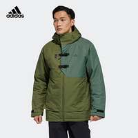 阿迪达斯官网 adidas WUJI PAD JKT 男装训练运动夹克外套GN7381 绿色 A/S(175/92A)