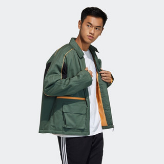 阿迪达斯官网adidas 三叶草 RYV Pad Jacket新年款男装冬季运动棉服GP1870 绿/黑色 L(参考身高:185~188CM)