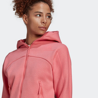 阿迪达斯官网 adidas W ZNE Hd 女装训练运动夹克外套GQ6070 玫红色 A/XL(170/96A)