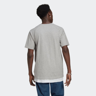 阿迪达斯官网 adidas 三叶草 TRICOL TEE 男装运动短袖T恤GQ8917 中麻灰 XS(参考身高:167~172CM)