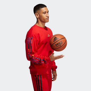 阿迪达斯官网 adidas MIC GFX CREW 男装篮球运动卫衣GU9537 浅猩红/黑色 A/3XL(190/112A)
