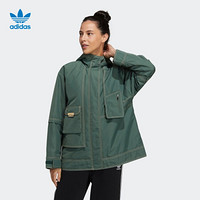 阿迪达斯官网 adidas 三叶草 PadJacket RYV女装冬季运动棉服GN9079 绿/绿 40(参考身高:170~175CM)