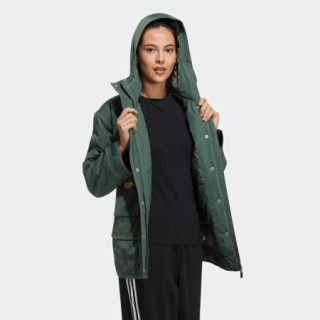阿迪达斯官网 adidas 三叶草 PadJacket RYV女装冬季运动棉服GN9079 绿/绿 40(参考身高:170~175CM)