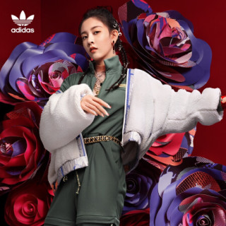 阿迪达斯官网 adidas 三叶草 SherpaRYV 新年款宋妍霏同款女装运动茄克外套GN9081 粉白/粉白 34(参考身高:164~167CM)