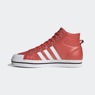 阿迪达斯官网 adidas neo BRAVADA MID 女鞋中帮休闲运动鞋H01230 红/白 37(230mm)