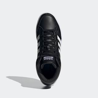 阿迪达斯官网 adidas ALL COURT MID 男鞋中帮运动鞋H02981 黑色/白色 44(270mm)