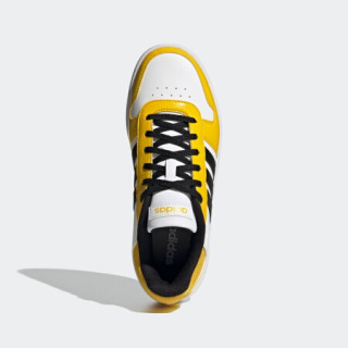 阿迪达斯官网 adidas neo HOOPS 2.0 女鞋休闲运动鞋H01212 白/黄/黑 38(235mm)