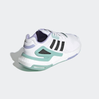 阿迪达斯官网 adidas 三叶草 DAY JOGGER W 女鞋低帮经典运动鞋H03262 白/浅绿/黑/紫 39(240mm)