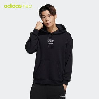 阿迪达斯官网 adidas neo M CE C+ HOODIE男装运动套头衫GP4905 黑色 A/L(180/100A)