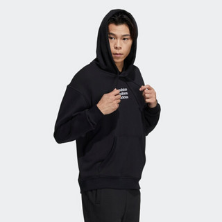 阿迪达斯官网 adidas neo M CE C+ HOODIE男装运动套头衫GP4905 黑色 A/XL(185/104A)