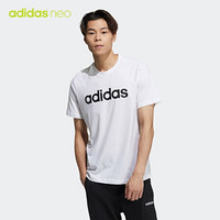 阿迪达斯官网 adidas neo M CE LOGO T1 男装运动短袖T恤GP4885 白 A/2XL(185/108A)