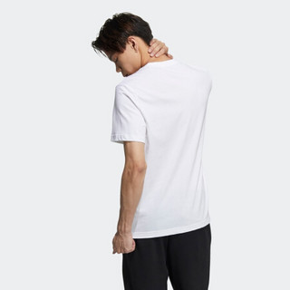 阿迪达斯官网 adidas neo M CE LOGO T1 男装运动短袖T恤GP4885 白 A/2XL(185/108A)