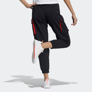 阿迪达斯官网 adidas neo W SS JAN PANTS2 新年款女装运动裤GP5497 黑色 A/XL(170/80A)