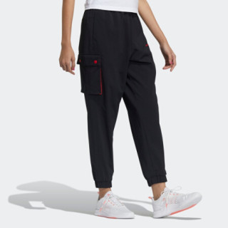 阿迪达斯官网 adidas neo W SS JAN PANTS2 新年款女装运动裤GP5497 黑色 A/XL(170/80A)