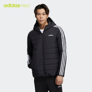 阿迪达斯官网adidas neo M CE 3S PAD JKT男冬季运动棉服GP4922 黑色/白 A/L(180/100A)