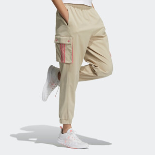 阿迪达斯官网 adidas neo W SS JAN PANTS2 新年款女装运动裤GP5488 灰石卡其棕 A/L(170/76A)