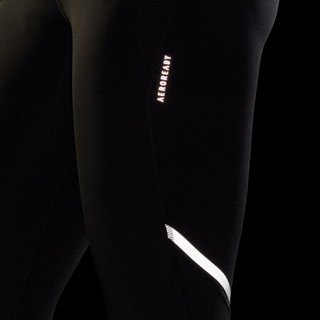 阿迪达斯官网 adidas HOW WE DO TIGHT 女装跑步运动紧身裤GJ9900 黑色/淡灰 A/XL(170/80A)