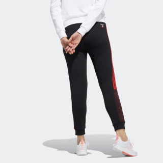 阿迪达斯官网 adidas neo 吾皇万睡联名新年款女装运动裤GP5750 黑色/鲜红 A/S(160/68A)