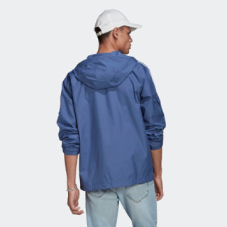 阿迪达斯官网 adidas 三叶草 3-STRIPES WB FZ男装运动外套GN3469 蓝 M(参考身高:179~185CM)