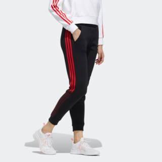 阿迪达斯官网 adidas neo 吾皇万睡联名新年款女装运动裤GP5750 黑色/鲜红 A/S(160/68A)