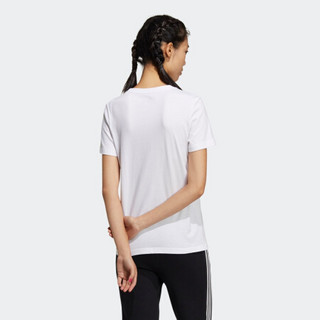 阿迪达斯官网adidas neo W CE LINR TEE 1女运动短袖T恤GP7139 白/黑色 A/XS(155/80A)