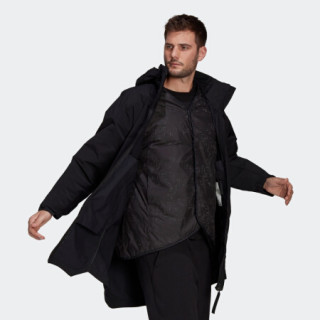 阿迪达斯官网 adidas MYSHELTER 4-1男装冬季户外运动夹棉夹克GK8706 黑色 A/XS(170/88A)