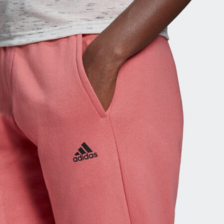 阿迪达斯官网 adidas SWEATPANT W 女装训练运动裤装H47487 玫红色/黑色 A/S(160/68A)