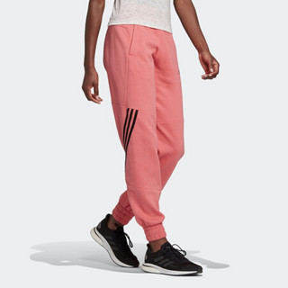 阿迪达斯官网 adidas SWEATPANT W 女装训练运动裤装H47487 玫红色/黑色 A/S(160/68A)