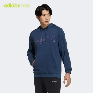 阿迪达斯官网adidas neo M SSFV1 HOODIE2新年款男装运动套头衫GP4852 蓝色 A/3XL(190/112A)