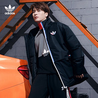 阿迪达斯官网adidas三叶草 Adicolor Jacket男装冬季运动棉服GP1872 黑色/白 L(参考身高:185~188CM)