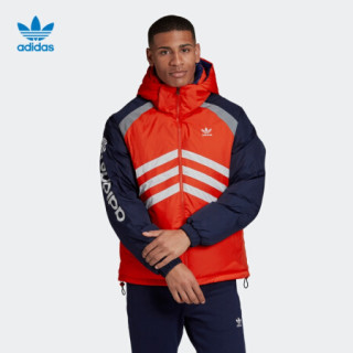 阿迪达斯官网 adidas 三叶草 Rev Dwn Jkt 男装冬季双面运动羽绒服GJ6725 亮粉红荧光/学院藏青蓝/白 S(参考身高:173~178CM)