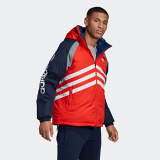 阿迪达斯官网 adidas 三叶草 Rev Dwn Jkt 男装冬季双面运动羽绒服GJ6725 亮粉红荧光/学院藏青蓝/白 S(参考身高:173~178CM)