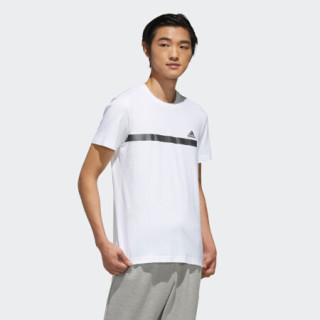 阿迪达斯官网SS TEE TAPE男装运动型格圆领短袖T恤DZ2212 DZ2214 DZ2215 白/白/DZ2212 A/XL(185/104A)